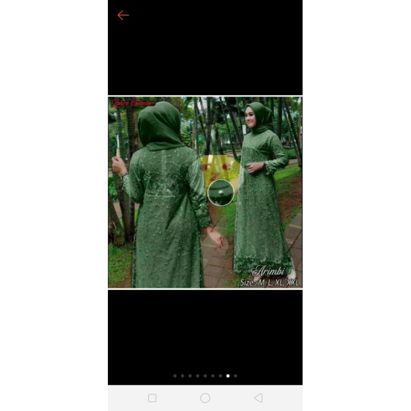 gamis brokat tile