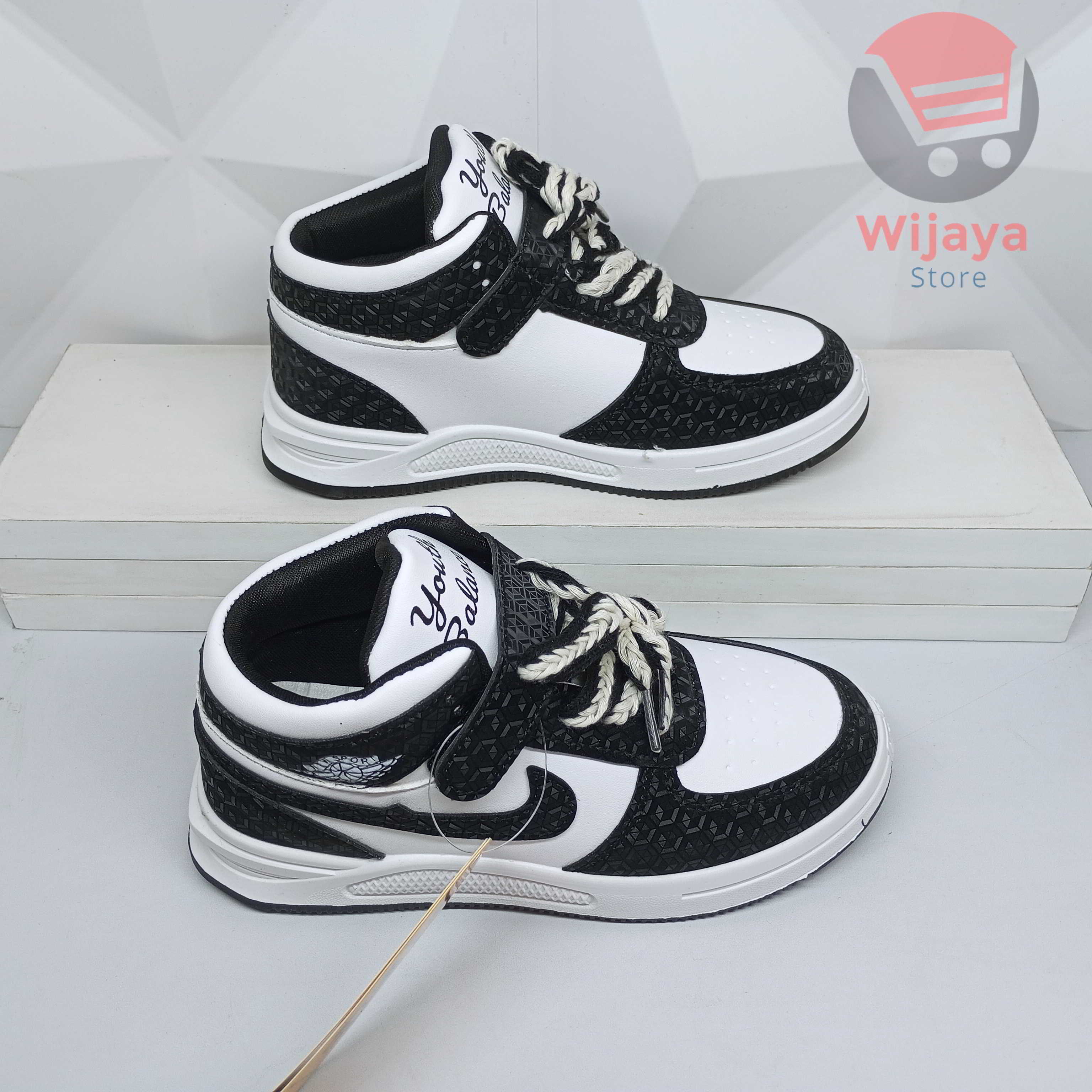 Sepatu Sneakers Anak TK 26-37 Balance Jordan Gaya dan Kualitas Terbaik Desain Fashion Import Perekat Anak Cowok Laki-laki D2H 306