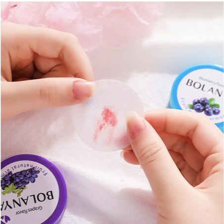 BOLANYA NAIL POLISH REMOVER Fruit Flavor Tisu basah pembersih cat kuku / kapas pembersih cat kuku 20 lmbr