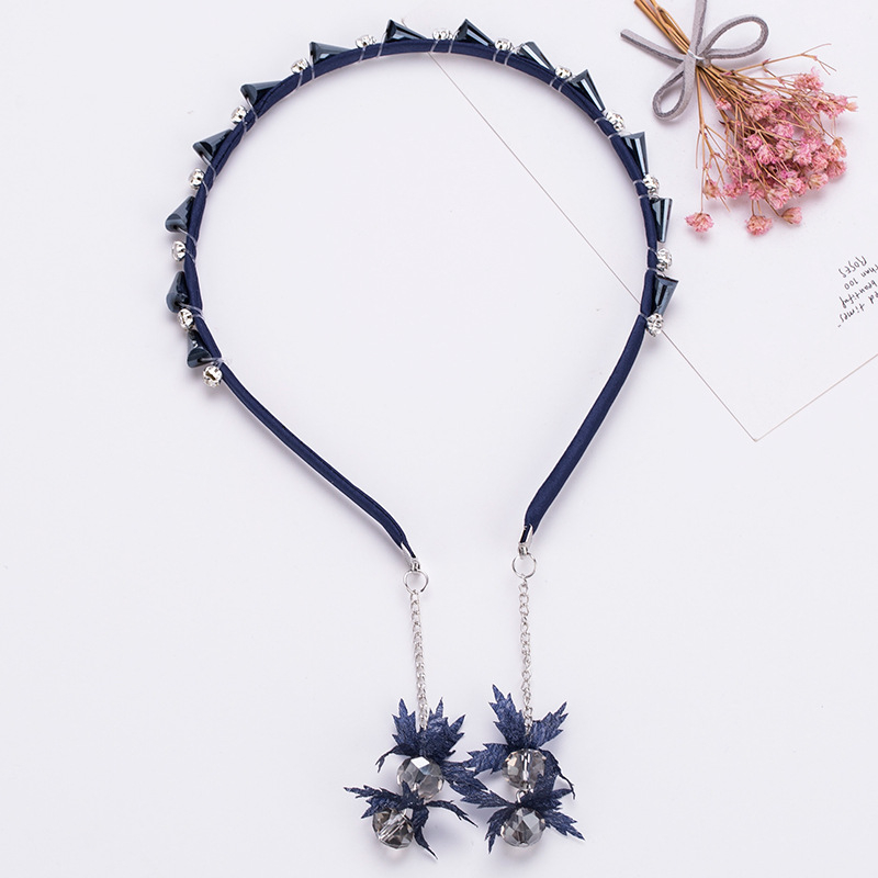 (Hello Girl)B74 Bando Anak Dan Wanita Motif Bando Rumbai Pita Mutiara  Permata Style Korea Import