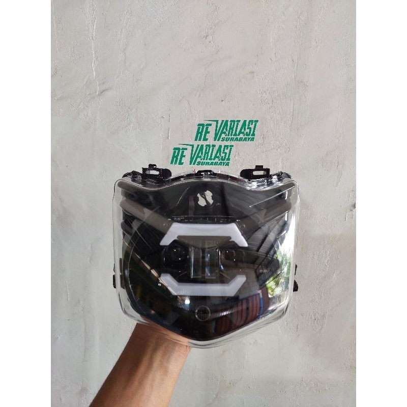 lampu depan  beat karbu costume daymaker robot