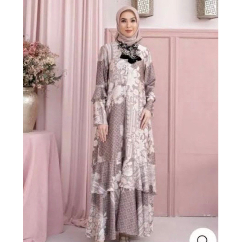 SALE New Elena Dress in Taupe by Wearing Klamby