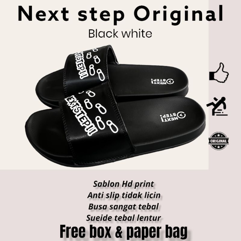 Sandal Sendal Slip On Sandal Original Nextstep Distro Terbaru Simple Side