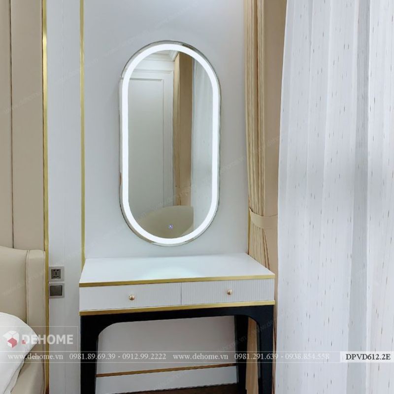 Cermin Aesthetic Kaca Dinding Wastafel Kamar Mandi Aesthetic Mirror 70x35 Ring
