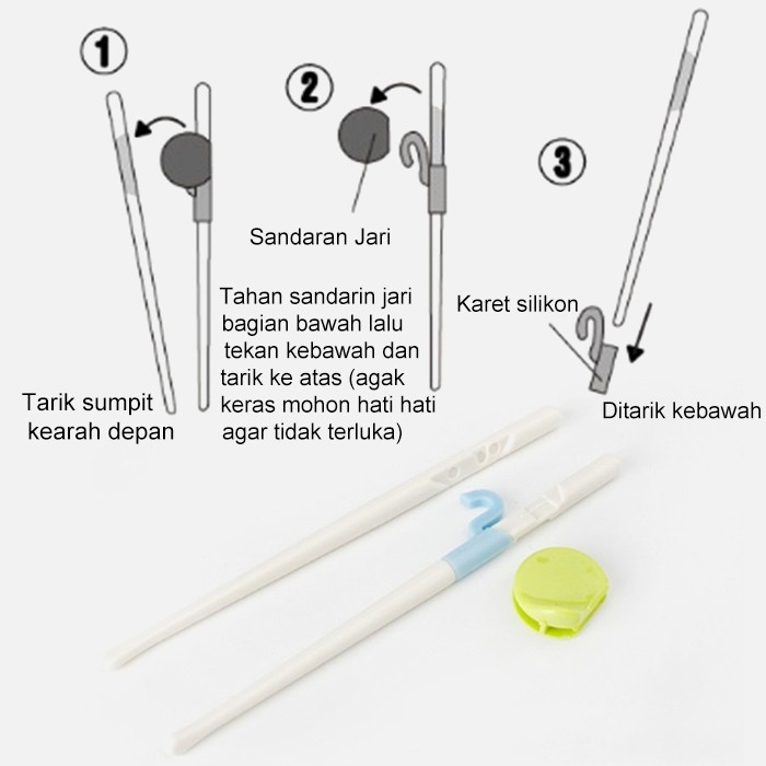 Sumpit Anak chopstick melatih motorik anak/ Sumpit anak belajar makan