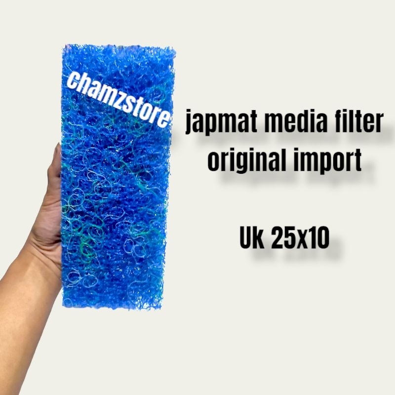 japmat media filter kolam aquarium original import uk 25x10x3.8cm filter mat / japmat 25x10x3.8cm / japmat media filter / japmat