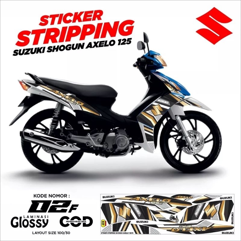 (COD) Striping stiker Suzuki Shogun Axelo 125 R decal stiker variasi Shogun Axelo R