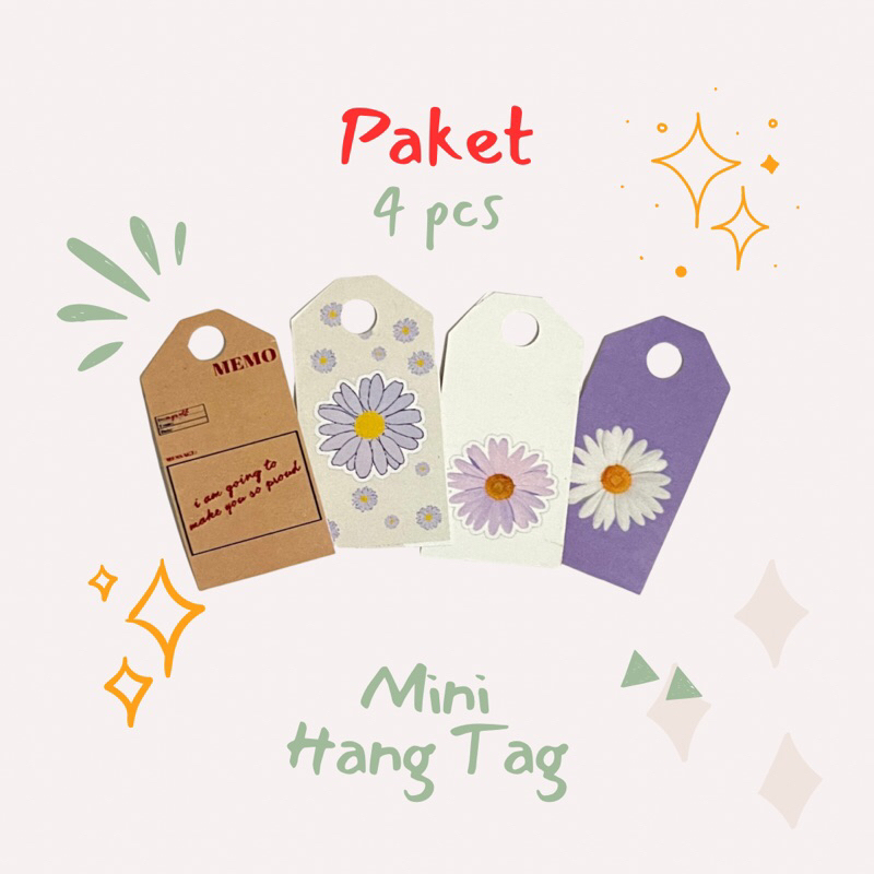

Paket Hang Tag mini 4pcs 1k