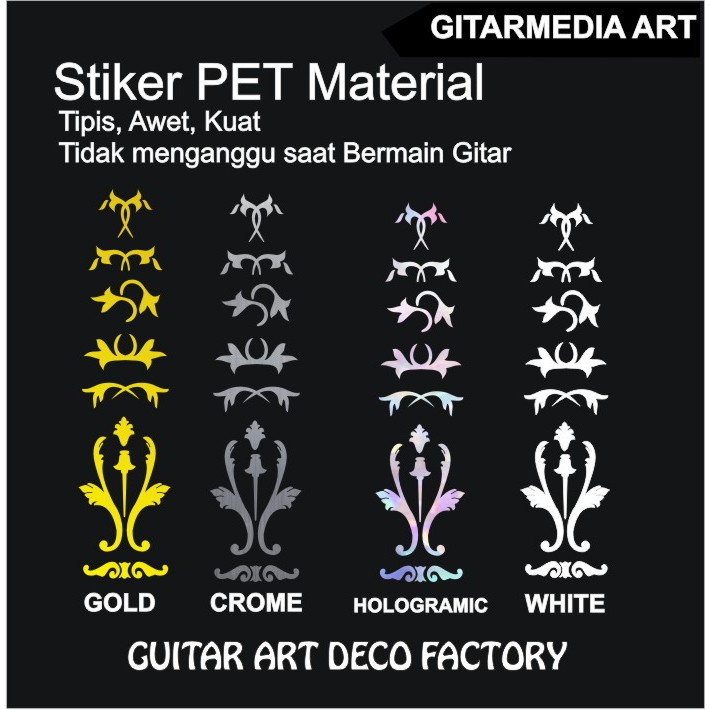 Stiker sticker fretboard gitar keren taylor model stiker fert gitar akustik apx taylor coleclark