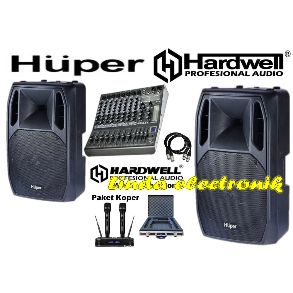 paket sound indoor outdoor huper ak15a 15 inch original