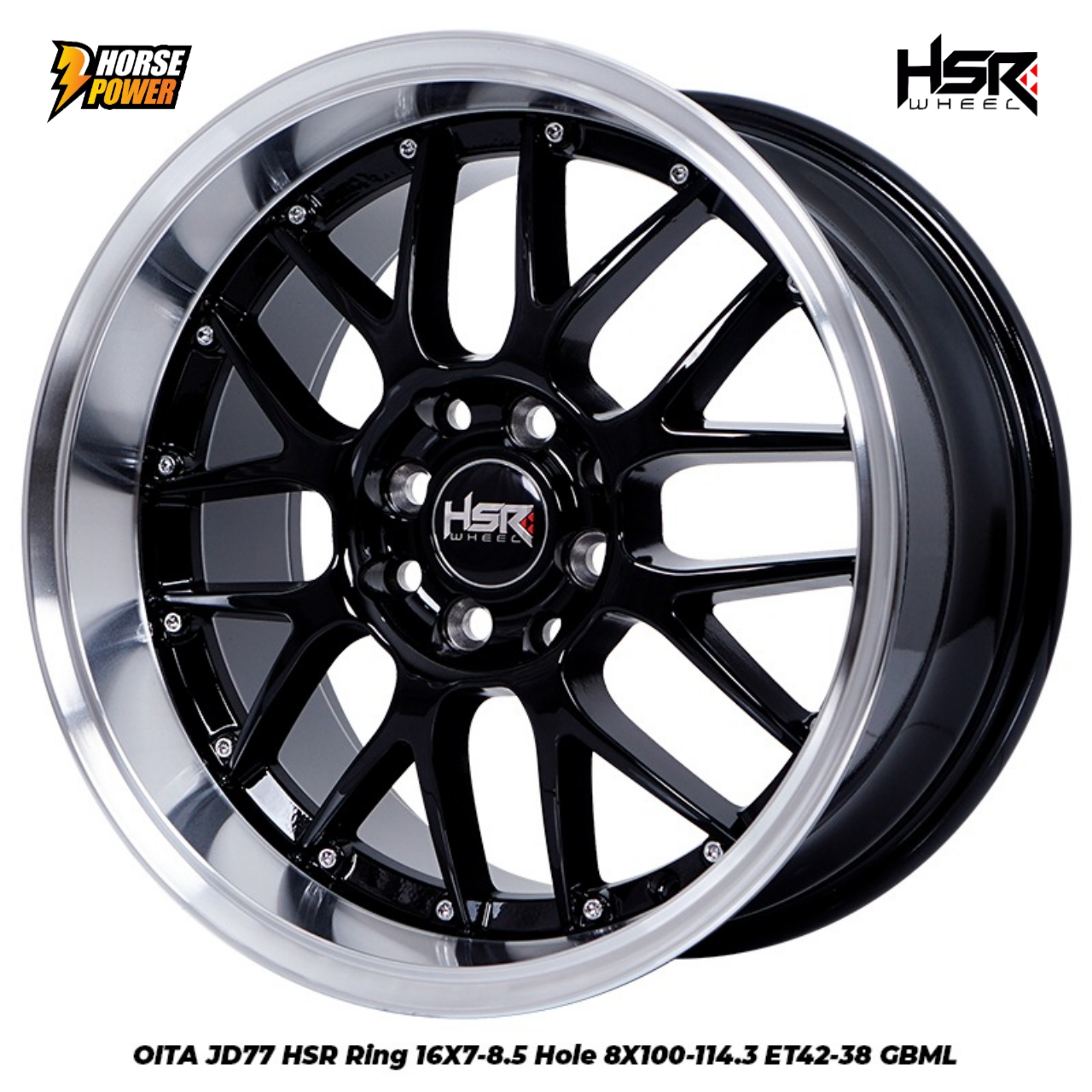 R16 HSR WHEEL • HSR OITA RING 16 LEBAR BELAKANG • VELG MOBIL DATSUN GO GO+ CROSS • DAIHATSU XENIA DL