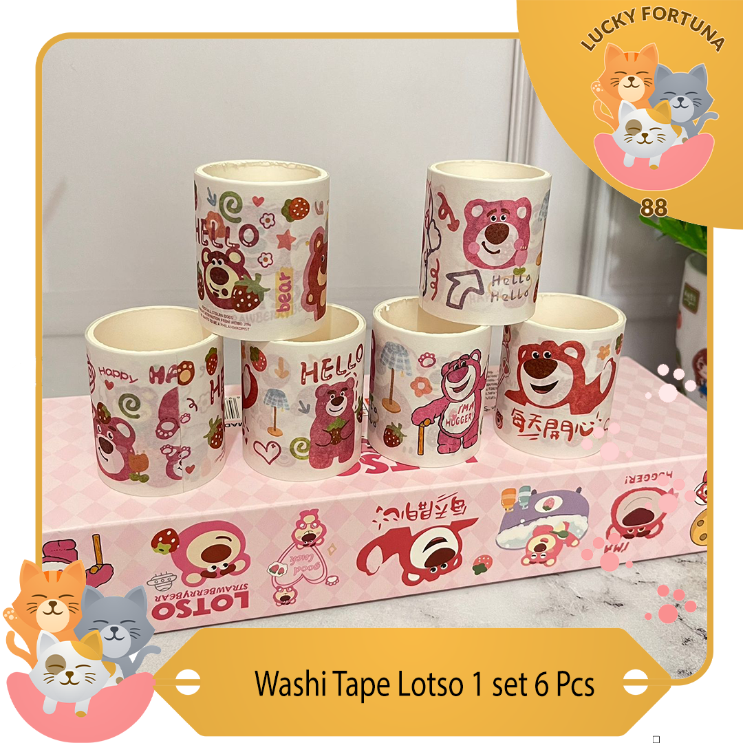 

Washi Tape Lotso 1 set 6 Pcs Washi Tape Solatip dengan desain unik Washi Tape Solatip multifungsi Washi Tape Solatip berkualitas tinggi Washi Tape Solatip koleksi terbaru Washi Tape dengan Solatip Washi Tape Solatip lucu Washi Tape Solatip imut