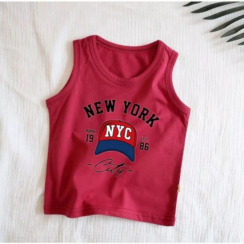 Singlet Anak NYC Kaos Singlet Anak Ideal Usia 2-10 Tahun