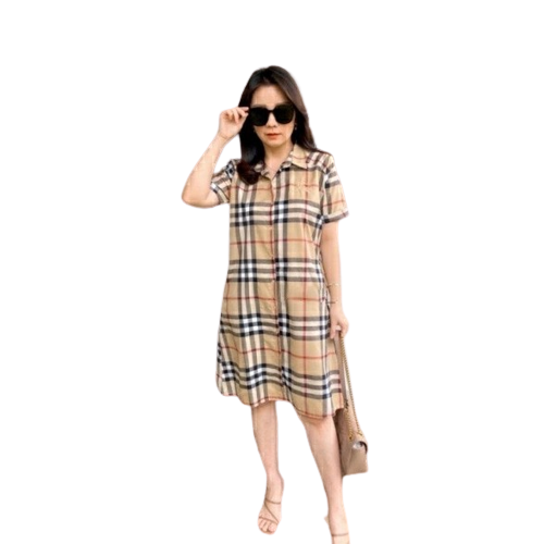 BAJU DRESS WANITA KOREA BAJU CASUAL DRES KAOS TERUSAN PEREMPUAN BBR CREAMY