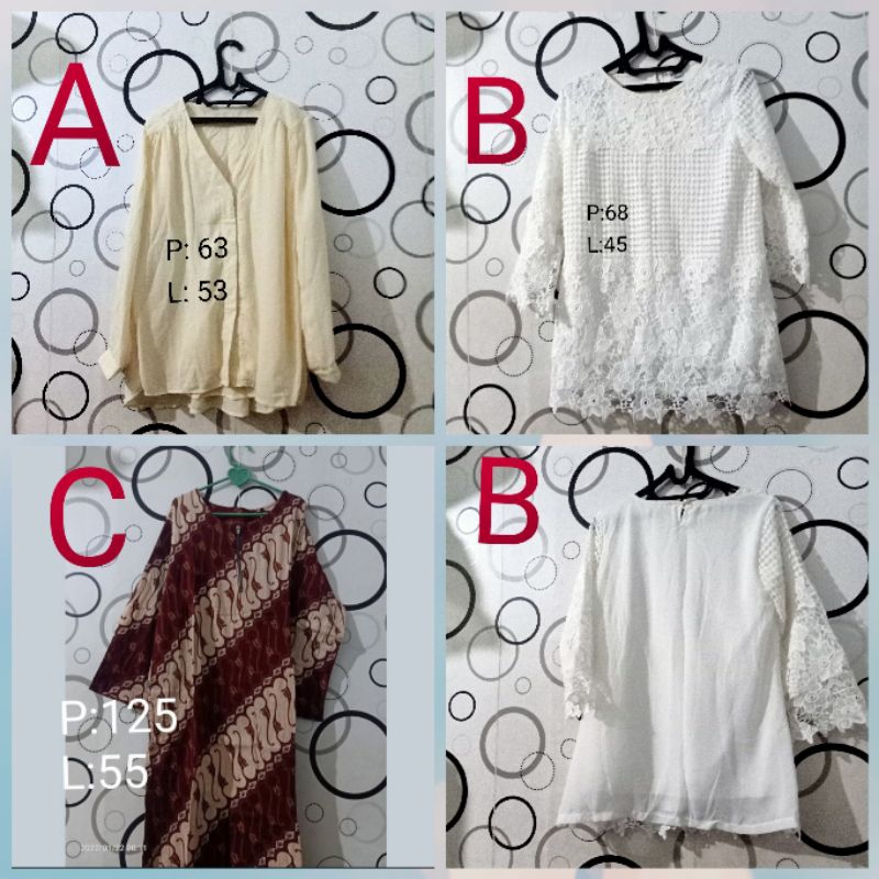 Baju Kerja Kuliah Kantor Kondangan Batik Dress Nikahan Party Atasan Lebaran Muslim Wanita