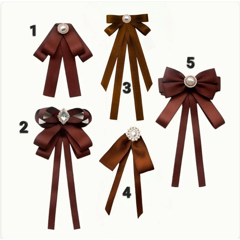 ribbon brooch aplikasi dekorasi 2