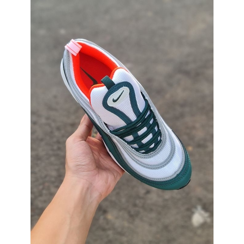 Sepatu • Pria Joging Airmax97 Rainforest Green Premium