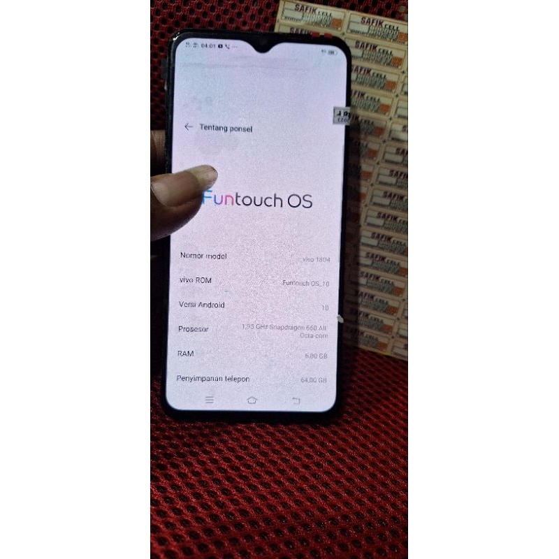 mesin vivo v11 pro 1804 ram 6/64 normal tested