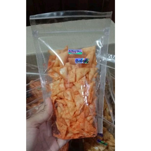 

Si Pang-Pang Si Paling Pangsit Keripik rasa Pedas Asin, Balado