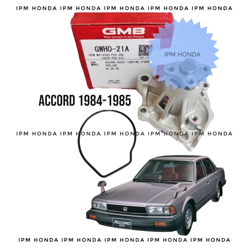 Water Pump Waterpump Pompa Air Mesin Honda Accord Executive 1984 1985 GMB NPW