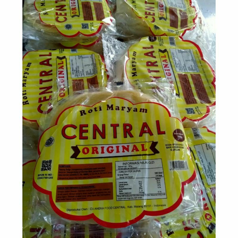 

Roti Maryam Merk Central Original Jumbo isi 5 [FROZENFOOD]