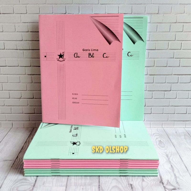 

Buku Tulis Bintang Obor Garis Lima 38 Lembar(Isi 10 buku)