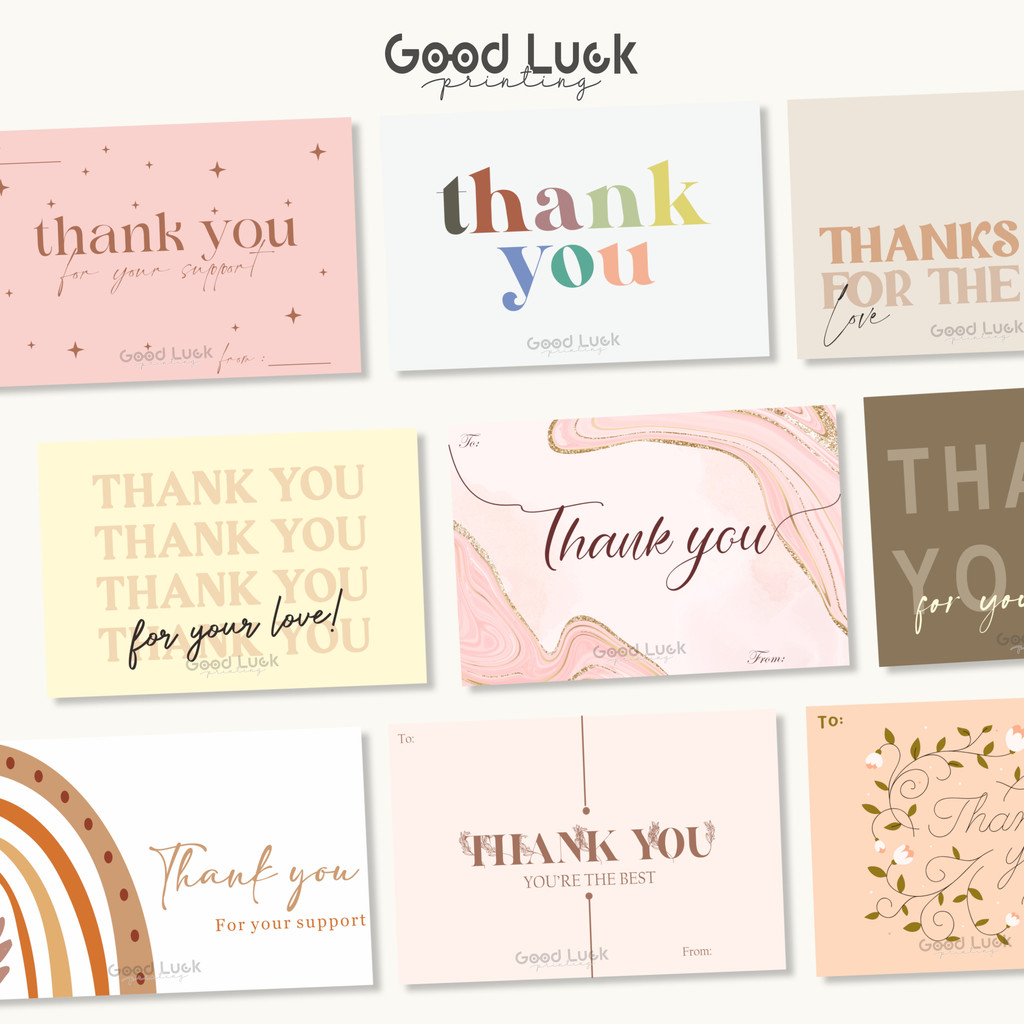 KARTU UCAPAN TERIMA KASIH GREETING CARD THANKYOU KARTU UCAPAN AESTHETIC KARTU UCAPAN CUSTOM THANKYOU