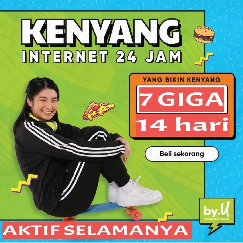 [ BISA COD ] Kartu perdana byu 7GB 14 hari