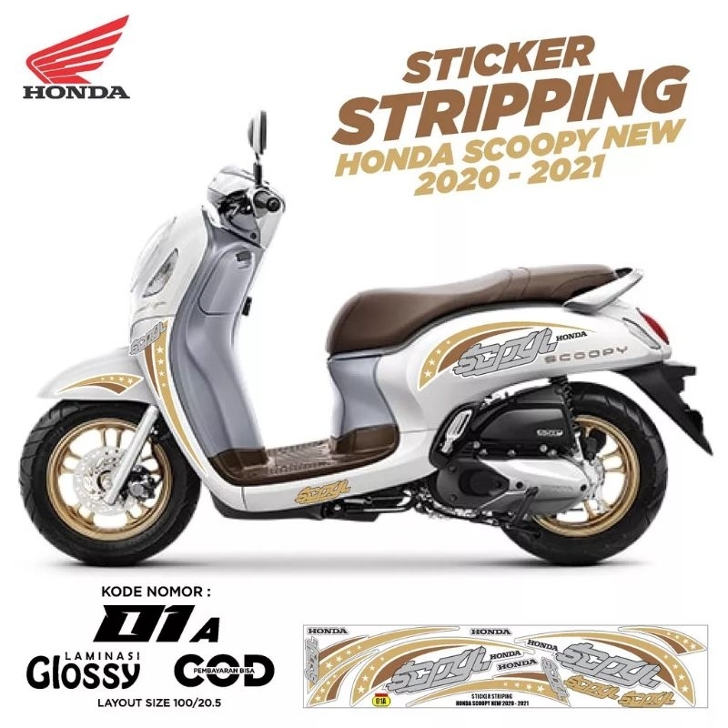 (Bisa COD) Striping Scoopy fi simple variasi Scoopy stiker body Scoopy sticker Scoopy fi all Scoopy