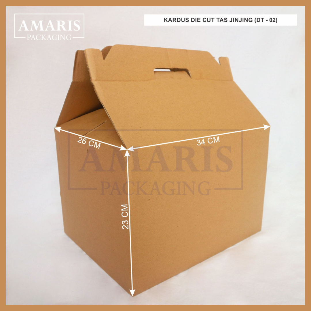 

DT-02 Kardus Die Cut Tas Jinjing Isi 10 Pcs Amaris Packaging