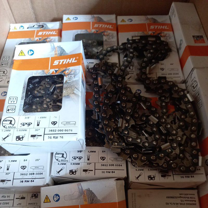 ORIGINAL RANTAI CHAINSAW STIHL 22"38T BELAH UNTUK MESIN GERGAJI KAYU