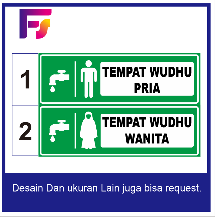 

Stiker waterproff tempat wudhu pria atau wanita