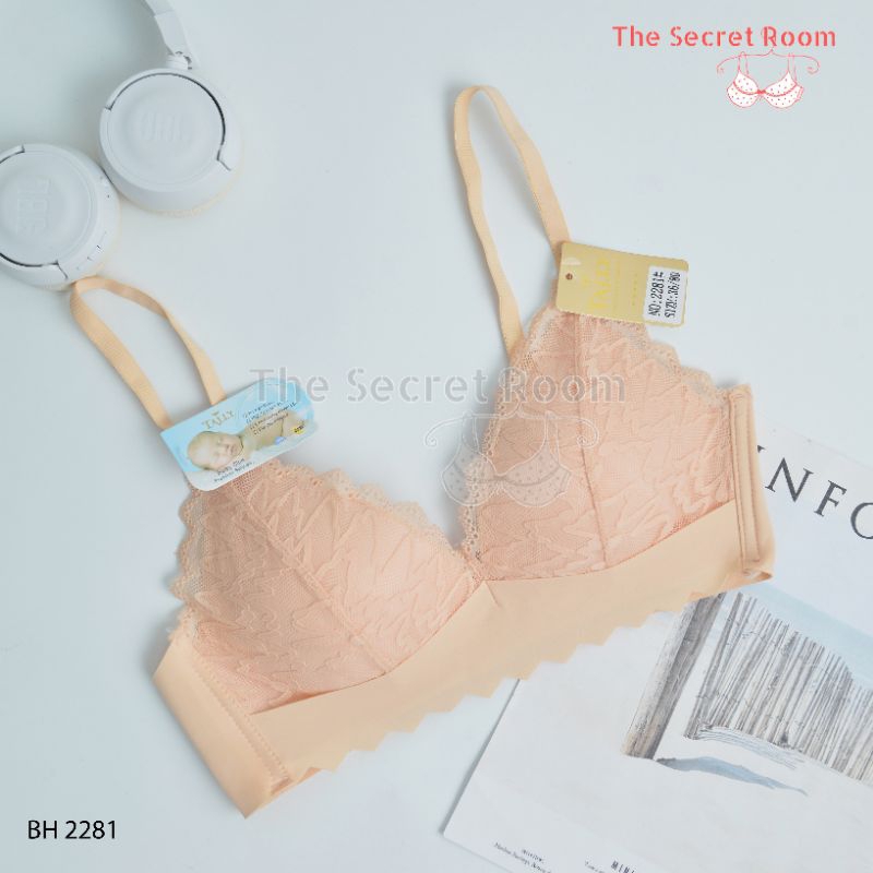 TALLY BRA BH BABY SKIN 2281 I CUP B I BUSA TIPIS I TANPA KAWAT I KAIT 3 I SIZE 34 - 38