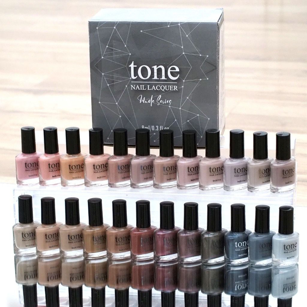 Kutek Tone Nail Polish Nude Series Halal Murah 8ml / Cat Kuku Tone Nail Polish 8ml BPOM