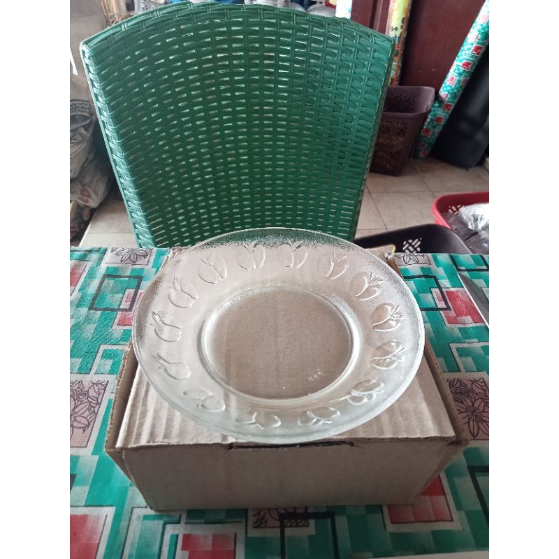 lepek Apel gelas kaca 1pack isi 6pcs lepek cantik/ lepek kaca/ lepek bening+bubble_wrap