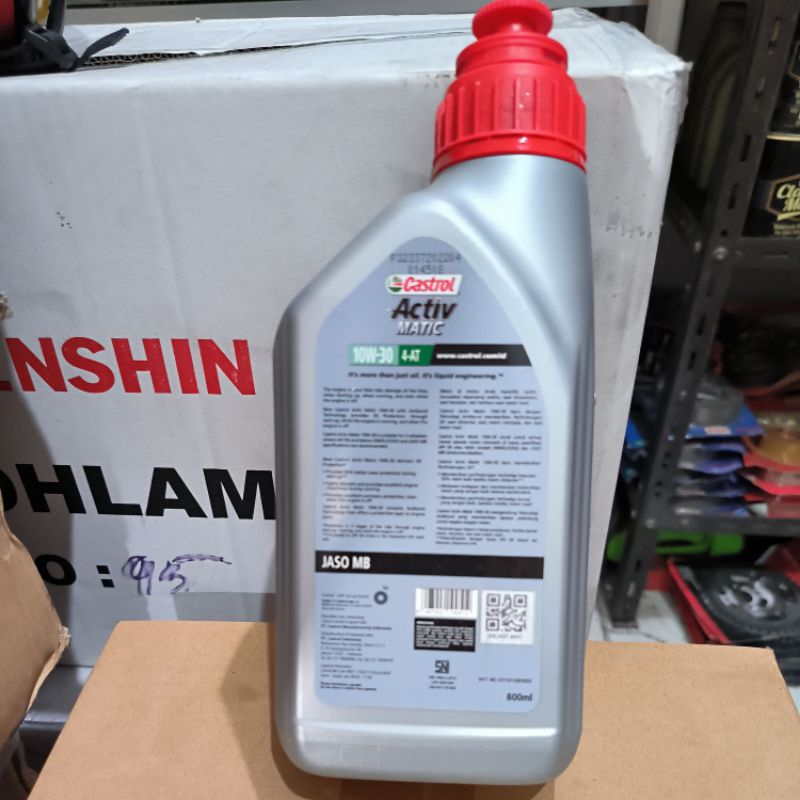 OLI CASTROL ACTIV MATIC (KEMASAN BARU) 08L SAE 10W-30 API SL JASO MB OLI SCOOTER MATIC JEPANG ORIGINAL CASTROL