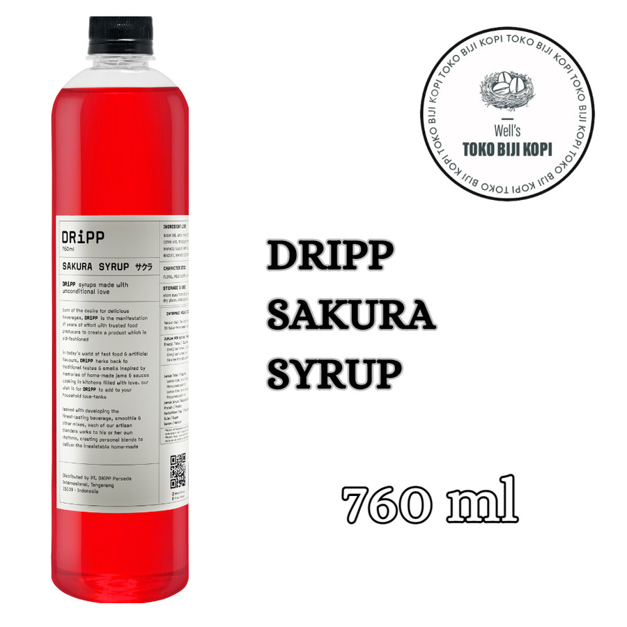 

DRIPP SYRUP SAKURA FLAVOUR - 760 ML / SIRUP DRIPP SAKURA