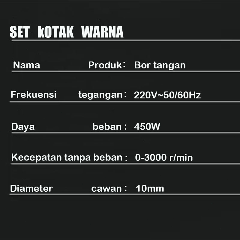 REAIM Mesin Gerinda Tangan bor dan gerinda 13mm mesin grenda Mesin Bor Listrik Gerinda dan Bor paket mesin las bor dan gerinda