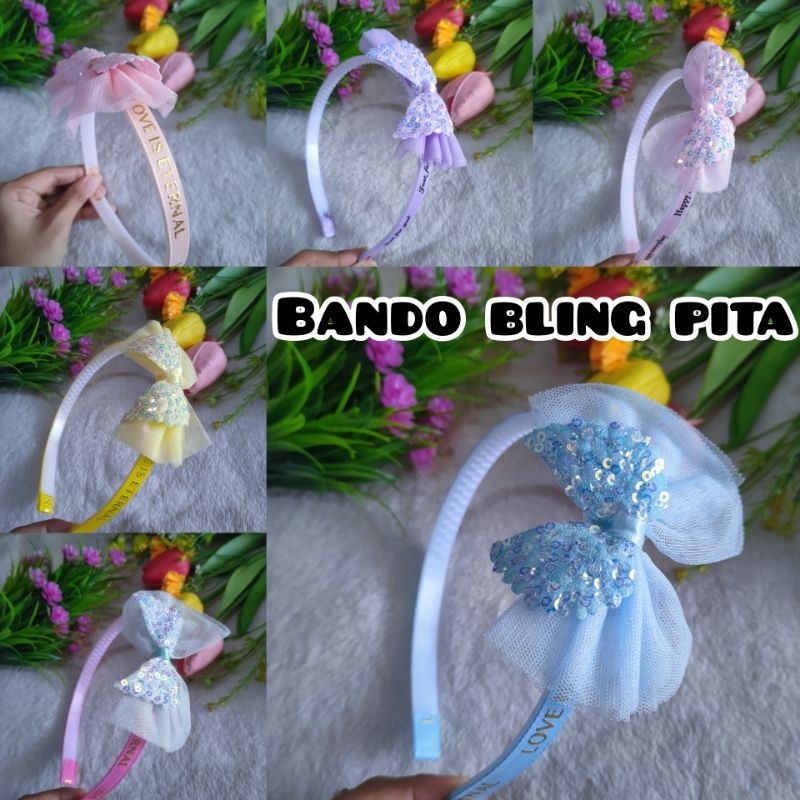 Bando Anak Cewek Perempuan Bandana Lucu karakter kekinian pita kartun hellokitty bulu bunga Aksesoris rambut terbaru