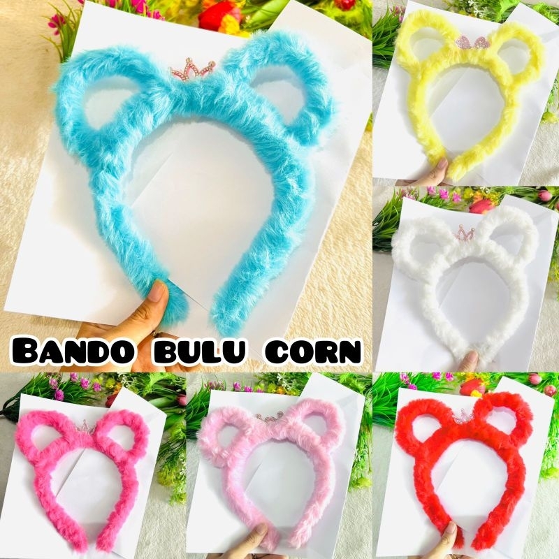 Bando Anak Cewek Perempuan Bandana Lucu karakter kekinian pita kartun hellokitty bulu bunga Aksesoris rambut terbaru