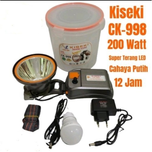 COD SENTER KEPALA JUMBO KISEKI 200 WATT CK-998 CAHAYA PUTIH ORIGINAL 200 WATT SENTER KEPALA KISEKI CK 998 200 WATT