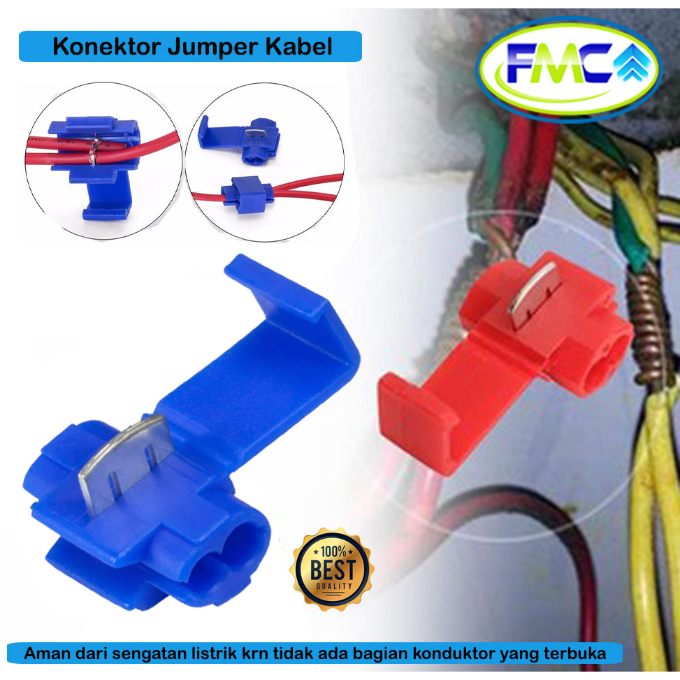 Konektor Jumper Sambungan Kupas Kabel Listrik Wire Connector Lock Quick Instalasi Perlengkapan Listrik