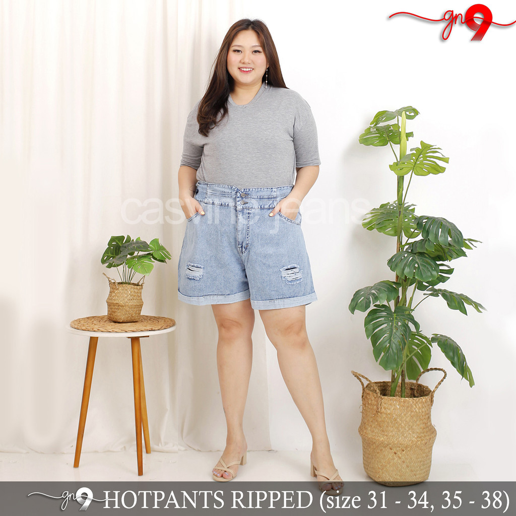 Celana Pendek Wanita Bigsize Jumbo Hotpants Tali Rubber