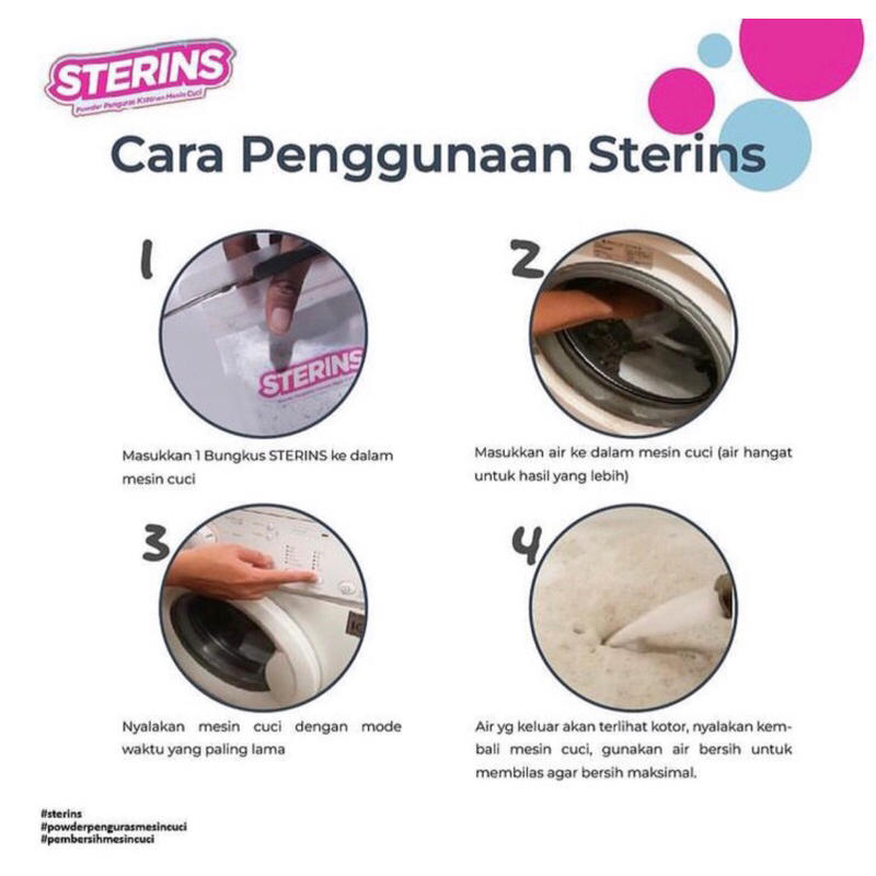 Sterins / Putto Washing Machine Cleaner / Pembersih mesin cuci