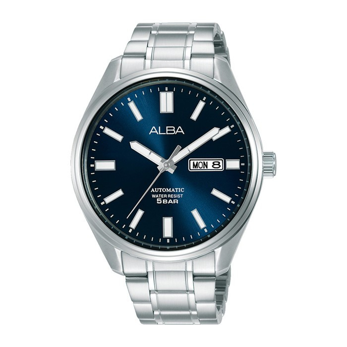 Jam Tangan Alba AL4151 Automatic Blue Silver Original