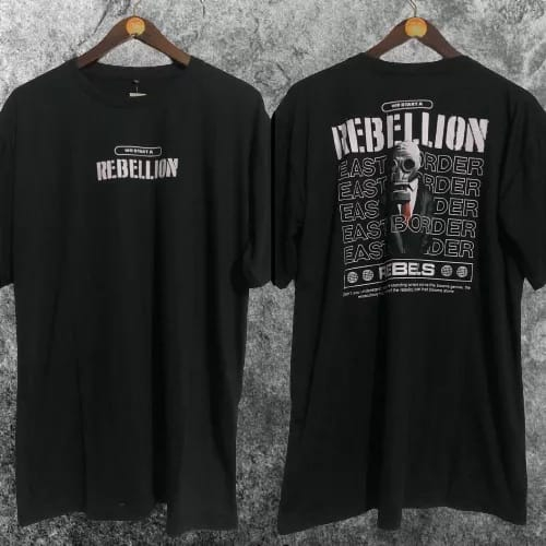 Kaos murah Kaos distro murah baju  distro pria t-shirt murah combed30s ST rebelion XL