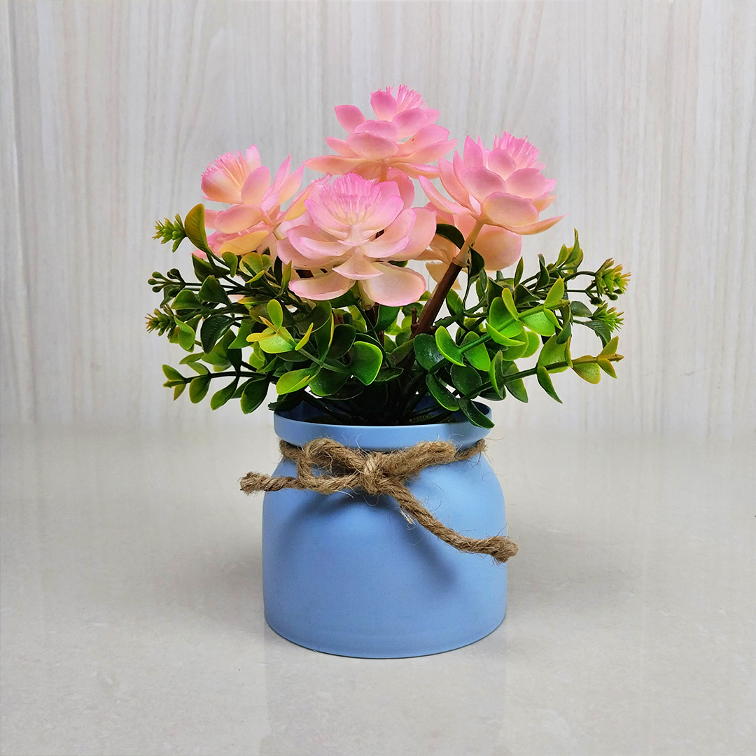 AND / COD / Pot Bunga Hias Plastik Import Dekorasi Rumah Artificial Flowers Murah Tanaman Bunga Hias PBP90