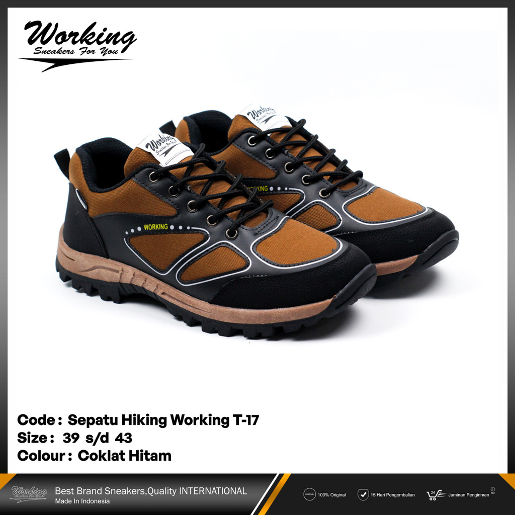 Sepatu Hiking Pria Working T-17 Size 39-43