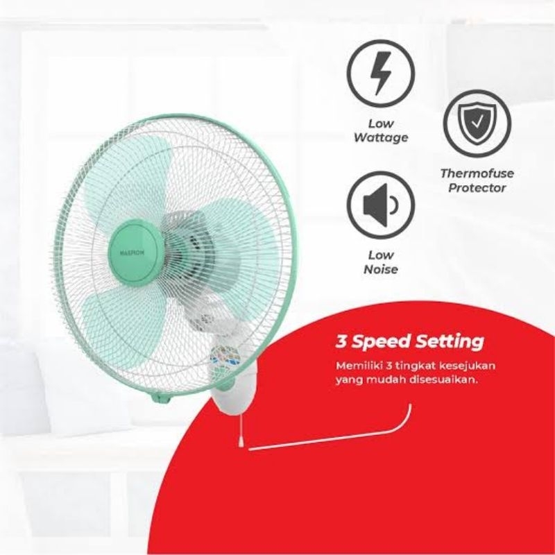 Kipas angin tembok / wall fan maspion