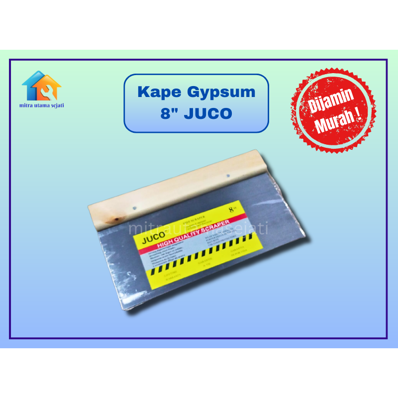 Kape Gypsum 8 Inch Skrap Gypsum Side Scraper Pisau Dempul JUCO